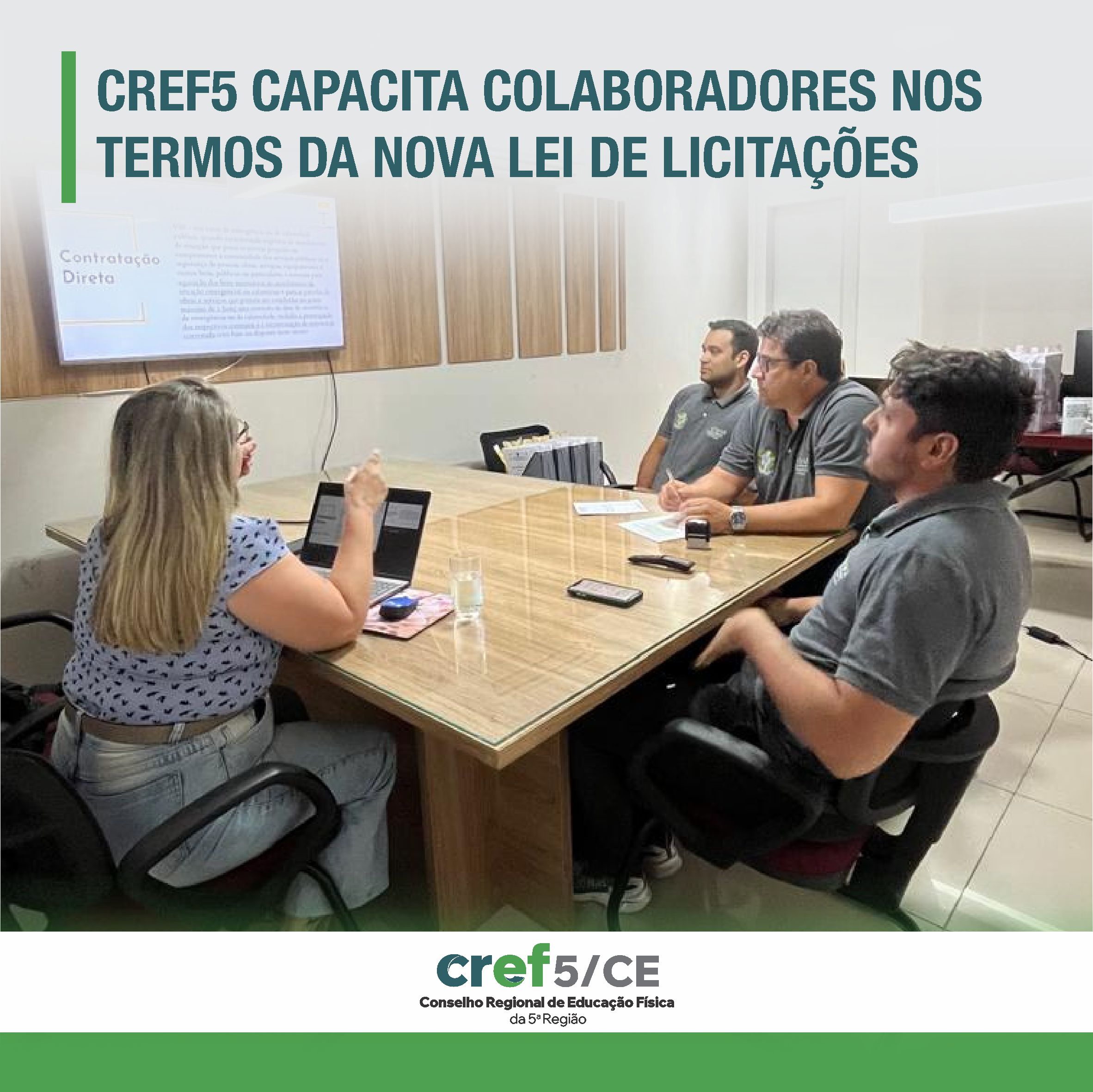 CREF5 capacita colaboradores nos termos da nova Lei de Licitações