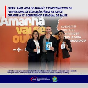 Lançamento do GUIA DE ATUAÇÃO E PROCEDIMENTOS DO PROFISSIONAL DE EDUCAÇÃO FÍSICA NA SAÚDE
