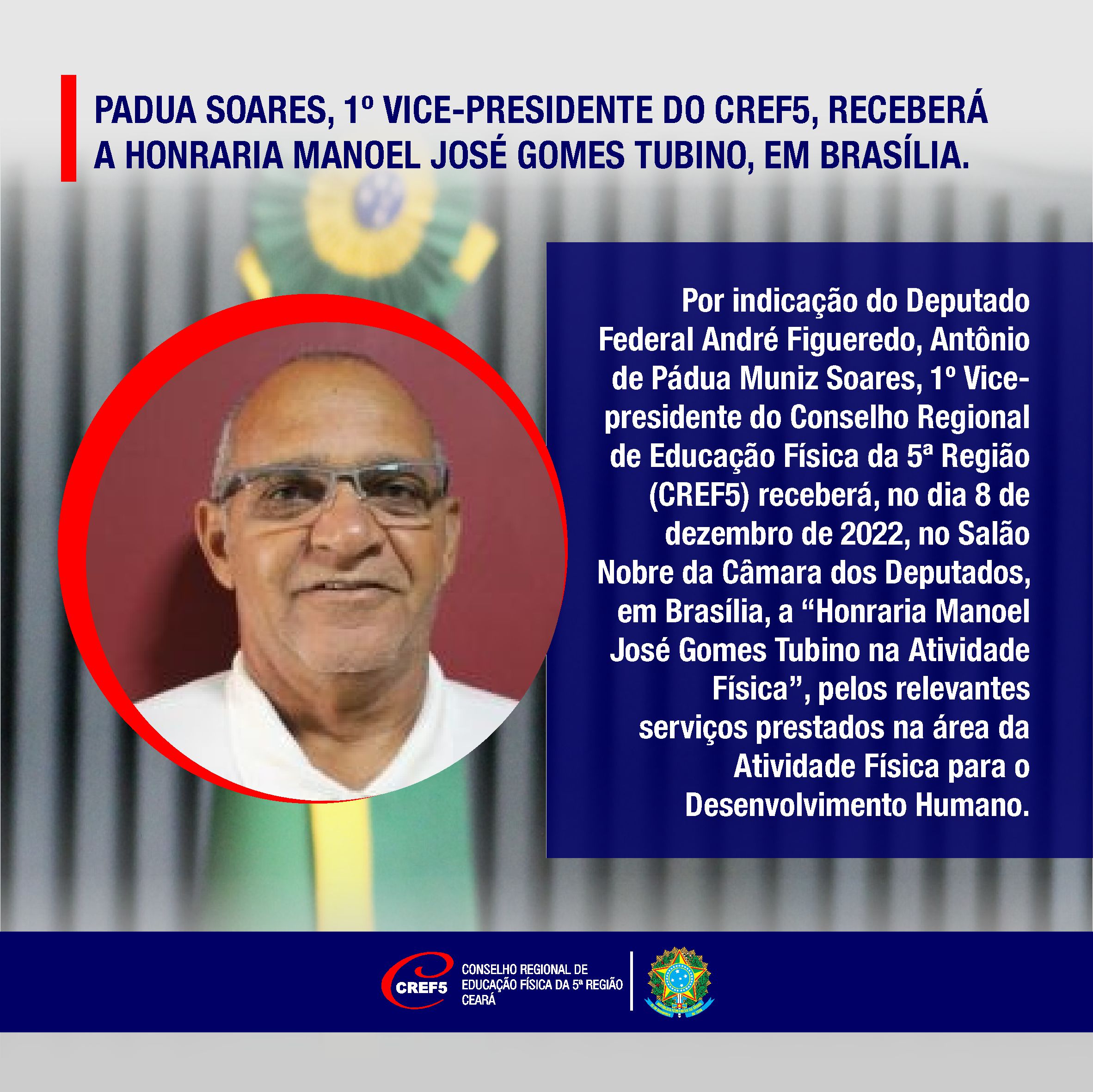 Pádua Soares será homenageado em Brasília
