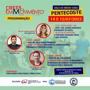 VEM AÍ O CREF5 EM MOVIMENTO – PENTECOSTE