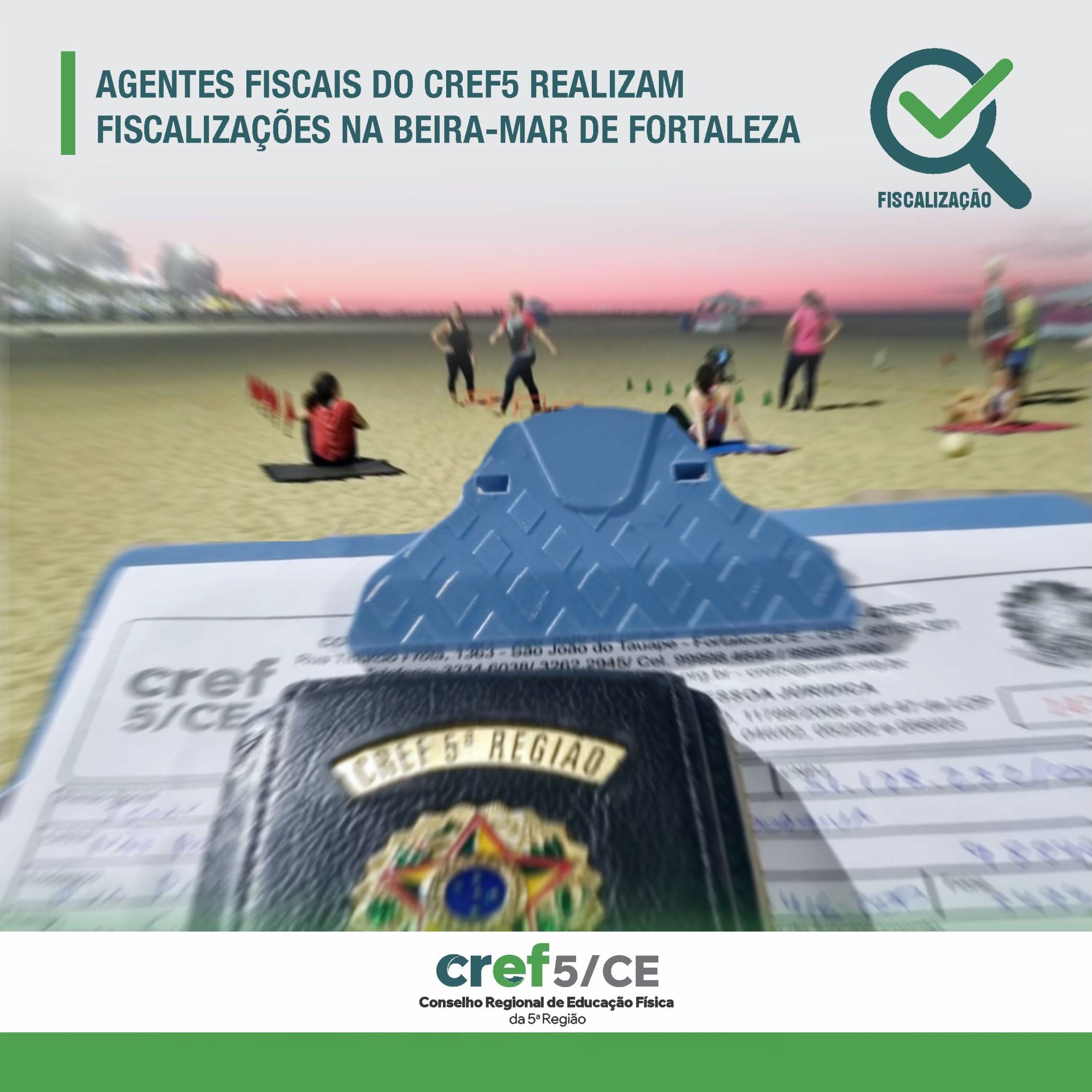 Ação fiscalizatória na Beira-mar de Fortaleza