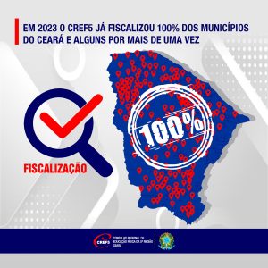 100% de municípios fiscalizados em todo o estado do Ceará em 2023