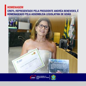 CREF5 homenageado pela Assembleia Legislativa de Goiás